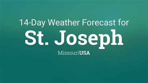 Forecast Valid 5pm CST Dec 20, 2023-6pm CST Dec 27, 2023. . Weather st joseph mo